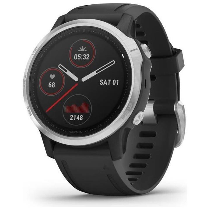 Garmin - Fenix 6S - Silver - Montre connectée GPS Multi-sports & Sant