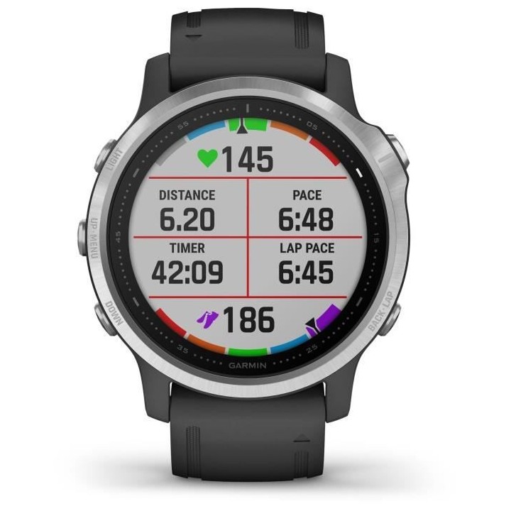 Garmin - Fenix 6S - Silver - Montre connectée GPS Multi-sports & Sant