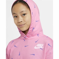 Sweat-shirt à capuche fille Nike Print Rose