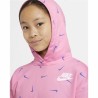 Sweat-shirt à capuche fille Nike Print Rose