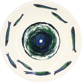 NOVASTYL - Ocean - Lot de 6 Assiettes creuses - Ø21,5 cm - Faience -