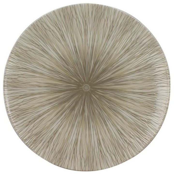 NOVASTYL - Nara - Lot de 6 Assiettes plates - Ø27 cm - Porcelaine - S