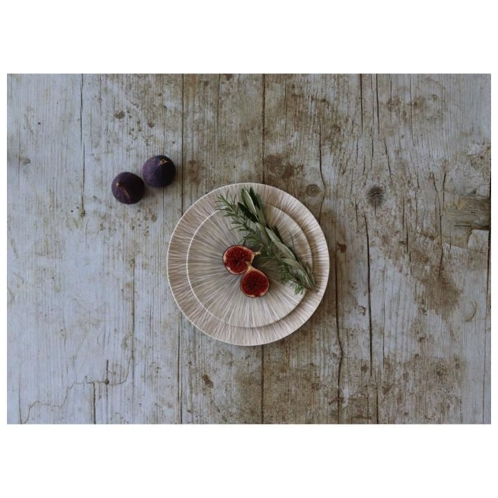 NOVASTYL - Nara - Lot de 6 Assiettes plates - Ø27 cm - Porcelaine - S