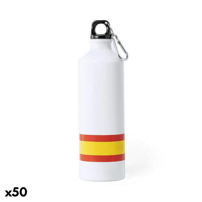 Bidon en Aluminium 146977 Blanc 800 ml (800 ml) (50 Unités)