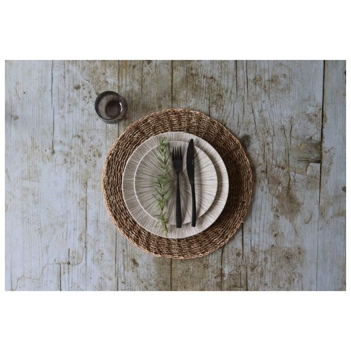 NOVASTYL - Nara - Lot de 6 Assiettes a desserts - Ø21 cm - Porcelaine