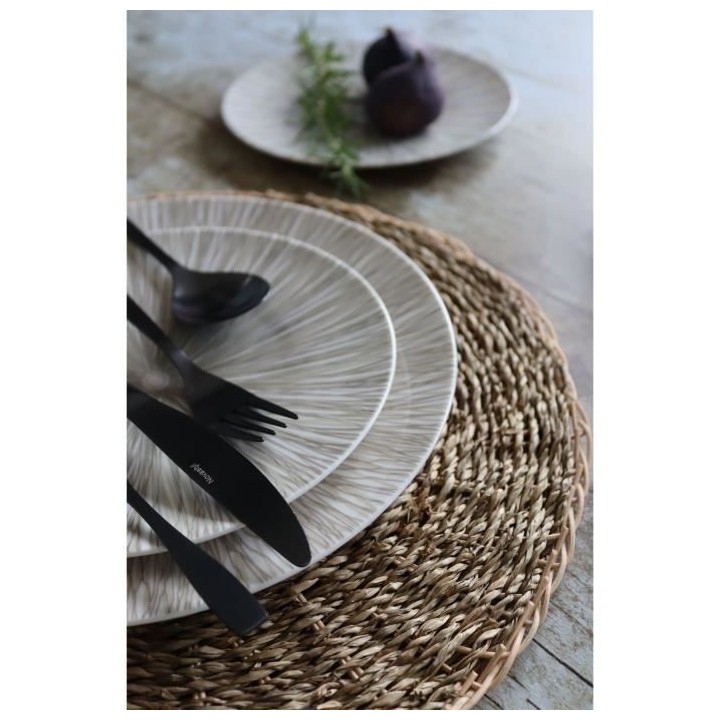 NOVASTYL - Nara - Lot de 6 Assiettes a desserts - Ø21 cm - Porcelaine