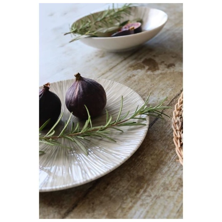 NOVASTYL - Nara - Lot de 6 Assiettes a desserts - Ø21 cm - Porcelaine