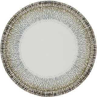 NOVASTYL - Alma - Lot de 6 Assiettes plates - Ø27 cm - Gres - Blanc e