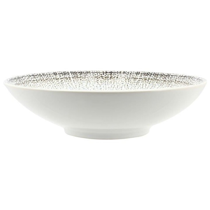 NOVASTYL - Alma - Lot de 6 Assiettes creuses - Ø19 cm - Gres - Blanc