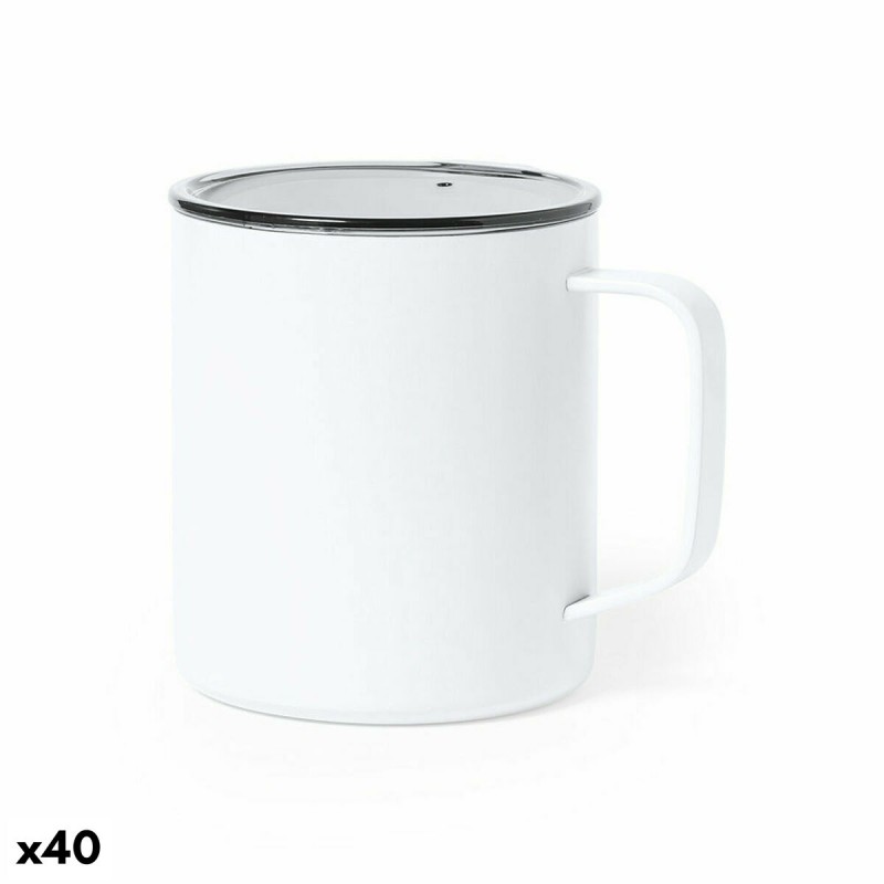 Tasse 141046 Acier inoxydable Métal (420 ml) (40 Unités)