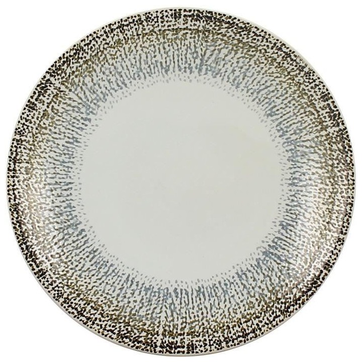 NOVASTYL - Alma - Lot de 6 Assiettes a desserts - Ø20 cm - Gres - Bla