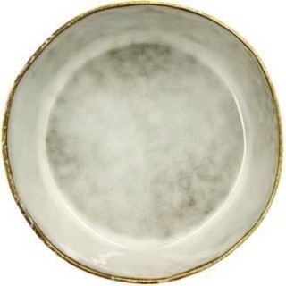 NOVASTYL - Boral - Lot de 6 Assiettes coupes - Ø15,5 cm - Gres - Gris