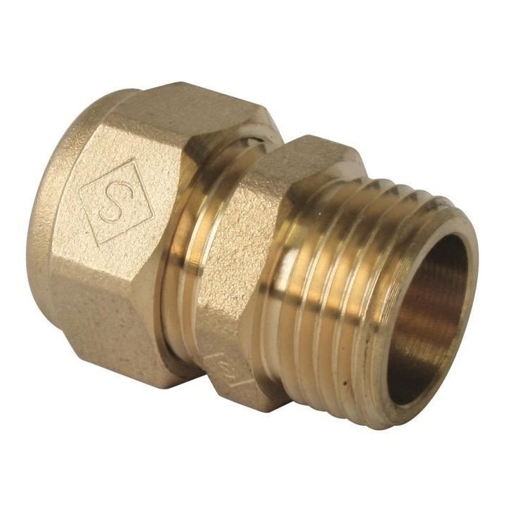 SOMATHERM Raccord mâle a compression PER droit Ø 25 - Ø filetage 1