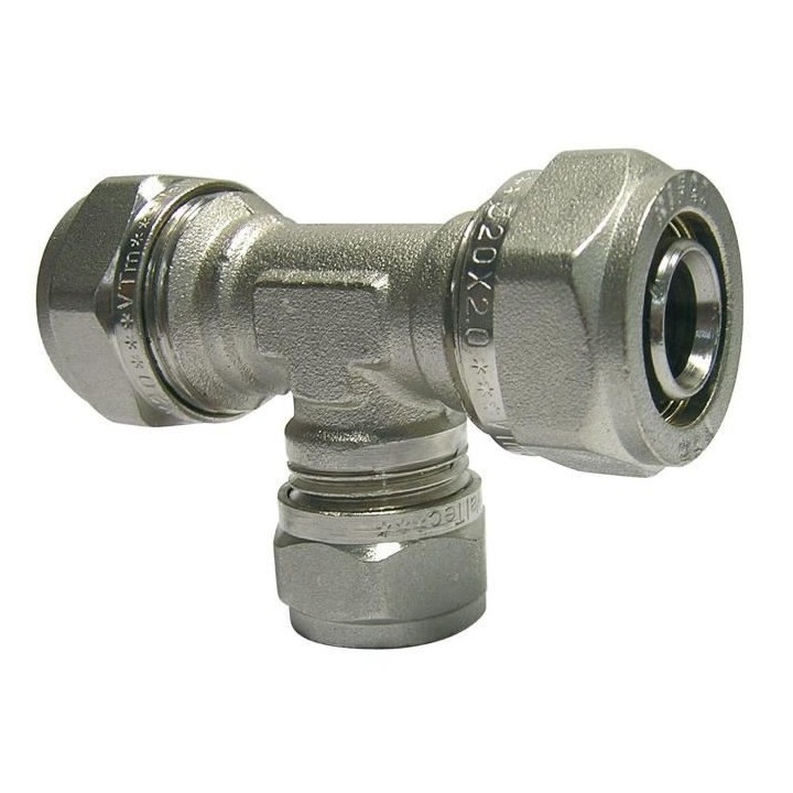 SOMATHERM Raccord a compression Multicouche T Réduit - Ø 26-16-26 cm