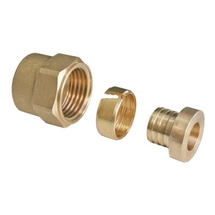 SOMATHERM Raccord a compression PER droit Femelle a écrou tournant Ø