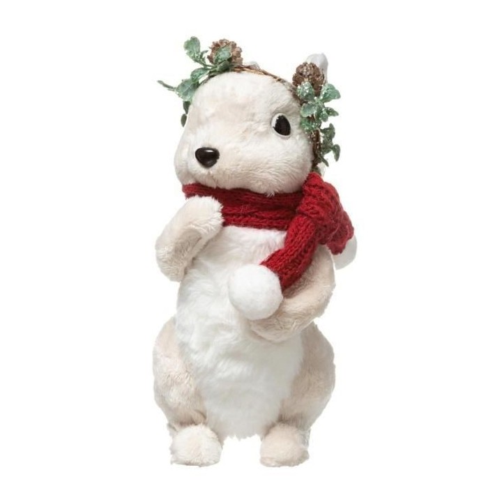 Ecureuil couronne de feuilles a poser