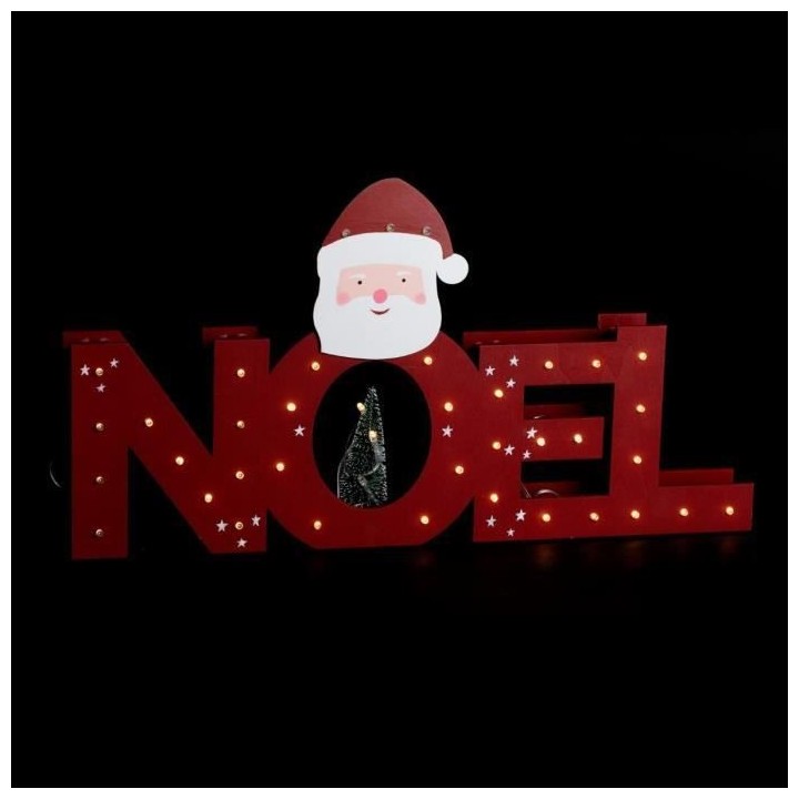 Décoration intérieure Pancarte Noël Lumineuse avec LED et sapin