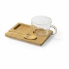 Tasse avec sous-tasse 146482 Bambou (180 ml) (50 Unités)