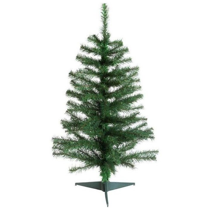 FEERIC LIGHTS & CHRISTMAS Sapin Elégant - 100 cm - Vert - Pied plasti