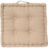 Coussin de sol Dorian - 40 x 40 cm - Beige Lin