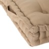 Coussin de sol Dorian - 40 x 40 cm - Beige Lin