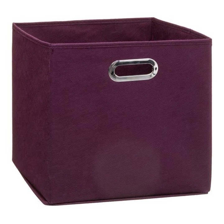 Boîte de rangement/tiroir pour meuble en tissu - 31 x 31 cm - Aubergi