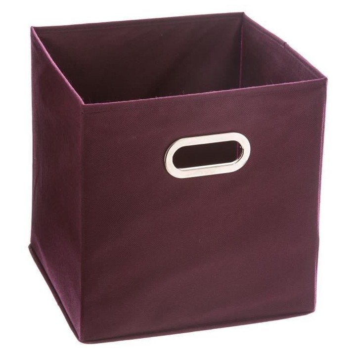 Boîte de rangement/tiroir pour meuble en tissu - 31 x 31 cm - Aubergi