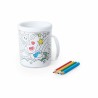 Tasse 146020 Feuilles à colorier (320 ml) (36 Unités)