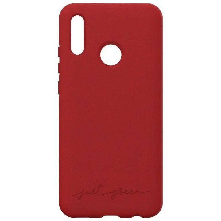 JUST GREEN Coque Bio pour Huawei P Smart 2019 Rouge