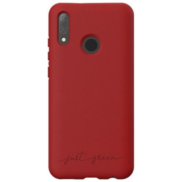 JUST GREEN Coque Bio pour Huawei P Smart 2019 Rouge