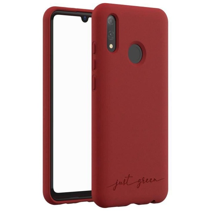 JUST GREEN Coque Bio pour Huawei P Smart 2019 Rouge
