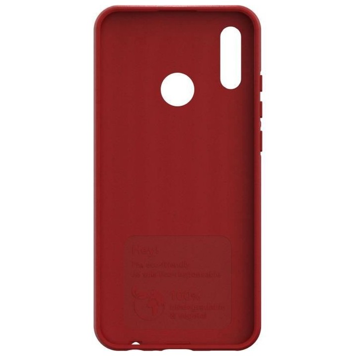 JUST GREEN Coque Bio pour Huawei P Smart 2019 Rouge