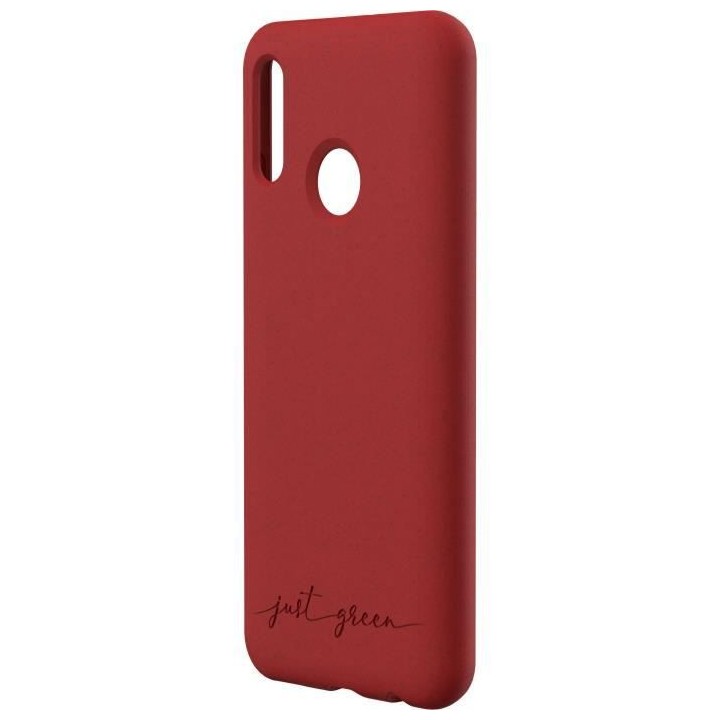 JUST GREEN Coque Bio pour Huawei P Smart 2019 Rouge