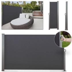 Paravent retractable 1,6 x 3 m Gris