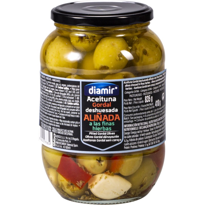 Olives Diamir Gordal 835 ml Fines herbes