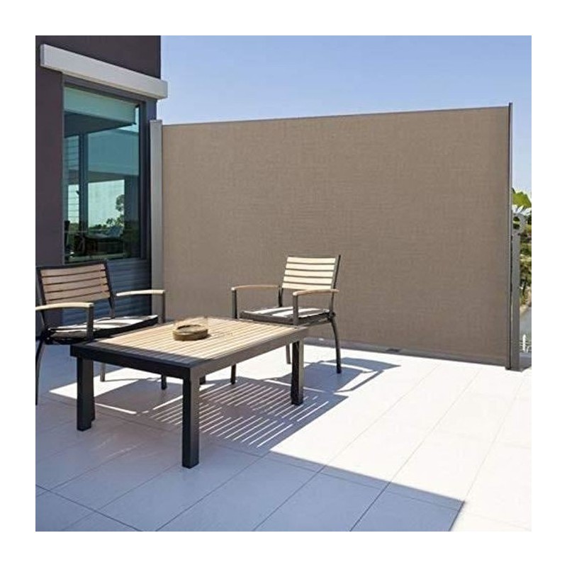 Paravent retractable 1,8 x 3 m Taupe