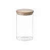 Set de 3 Boites San Ignacio Verre Transparent Bambou