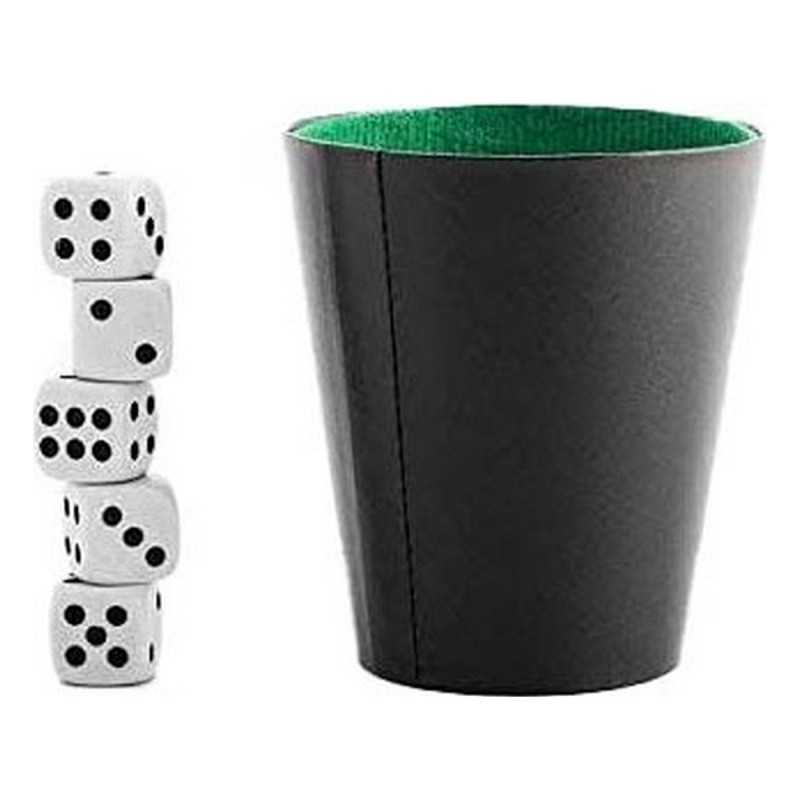 Gobelet avec dés de Poker Dimatel