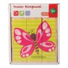 Puzzle enfant en bois Papillon Cubes (10 Pièces)