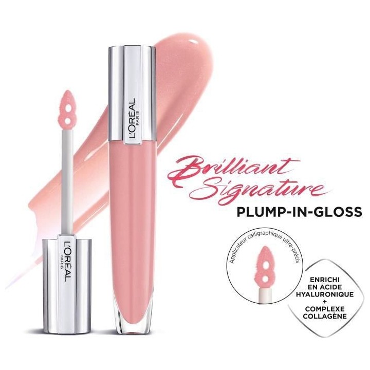 Encre a levres Brilliant Signature L'OREAL PARIS - Gloss effet volume