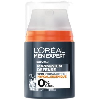 Soin Hydratant 24H Magnesium Defense L'OREAL PARIS - Hypoallergénique