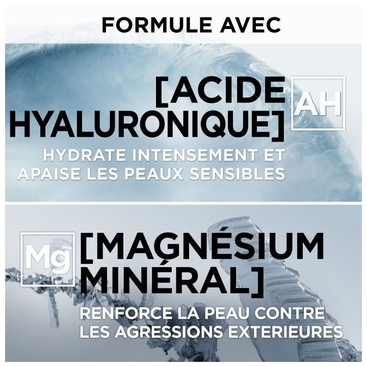 Soin Hydratant 24H Magnesium Defense L'OREAL PARIS - Hypoallergénique
