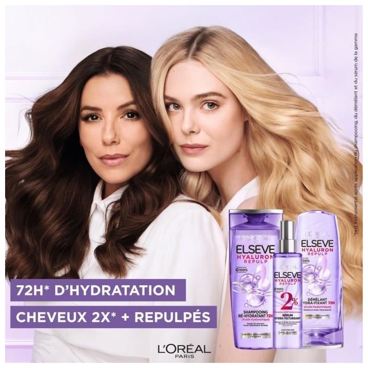 Sérum Elseve L'OREAL PARIS Hyaluron Repulp - Pour cheveux déshydrat
