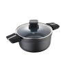 Casserole avec Couvercle San Ignacio Bistro SG6425 Aluminium Noir mat (Ø 20 x 10 cm)