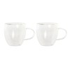 Ensemble de tasses à café DKD Home Decor 250 ml Verre Transparent Verre Borosilicaté