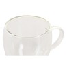 Ensemble de tasses à café DKD Home Decor 250 ml Verre Transparent Verre Borosilicaté