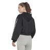 Veste de Sport pour Femme Reebok Tape Pack Full Zip Noir