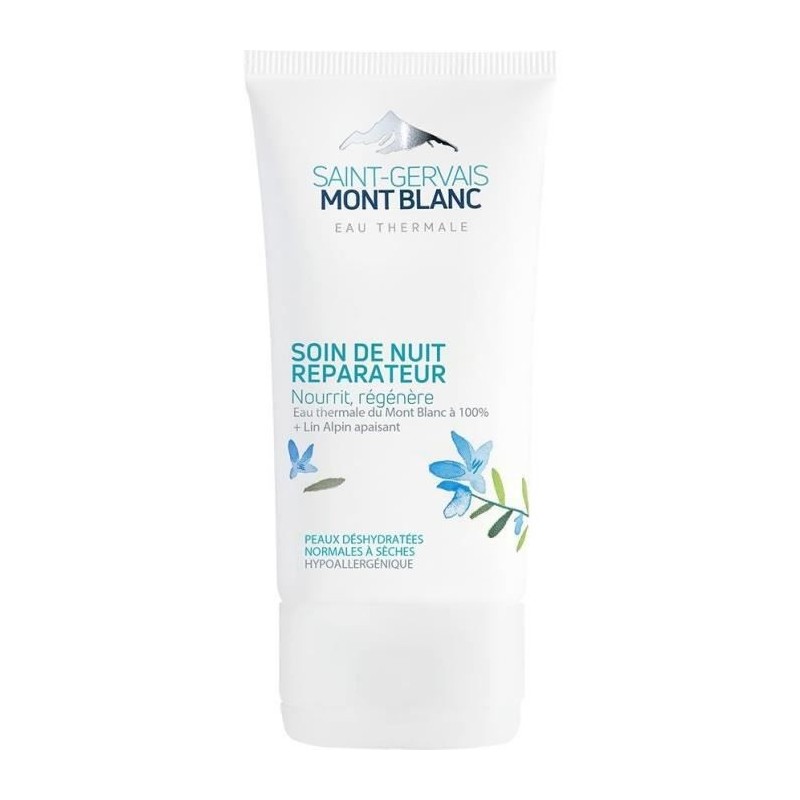 Saint Gervais Mont Blanc Hydratation Visage Soin de Nuit Réparateur 40ml