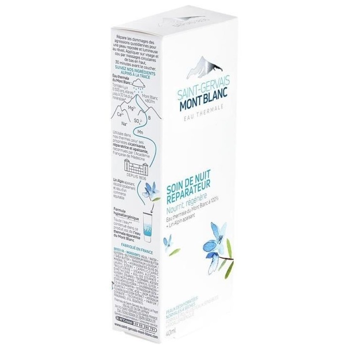 Saint Gervais Mont Blanc Hydratation Visage Soin de Nuit Réparateur 4