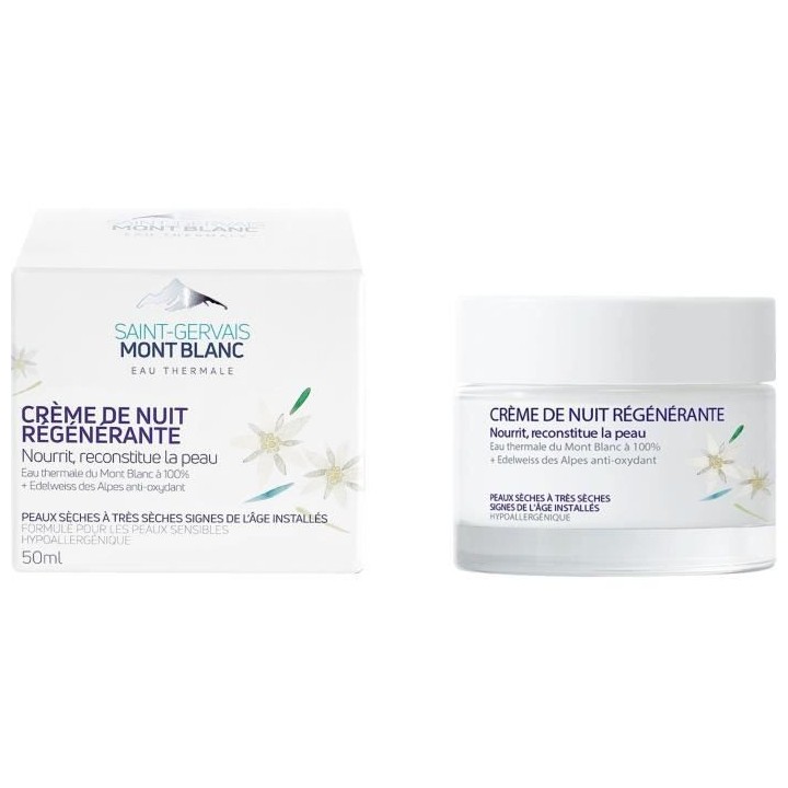 Creme de Nuit SAINT GERVAIS MONT BLANC Anti-Âge Régénérante - 50 m